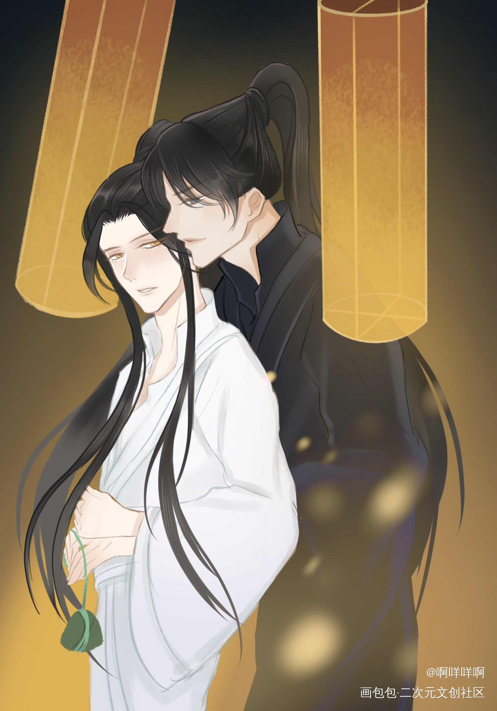 猫猫狗狗祝宁端午快落！_二哈和他的白猫师尊燃晚墨燃楚晚宁古风绘画作品