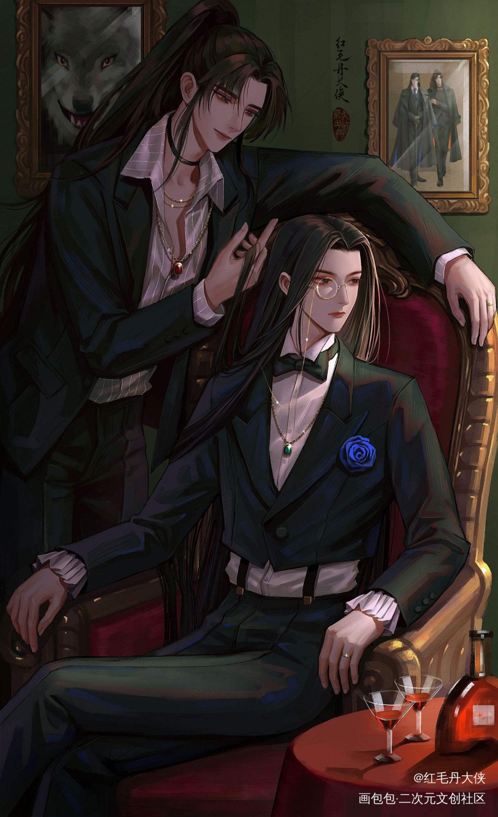 杀破狼，长顾_杀破狼长顾长庚顾昀厚涂插画同人绘画作品