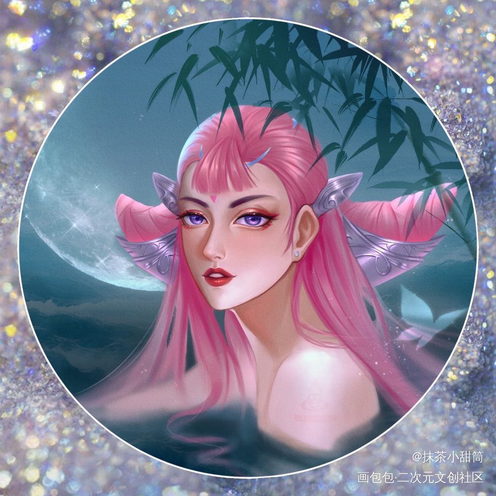 貂蝉-猫影幻舞同人_王者荣耀貂蝉厚涂我要上首推头像同人绘画作品