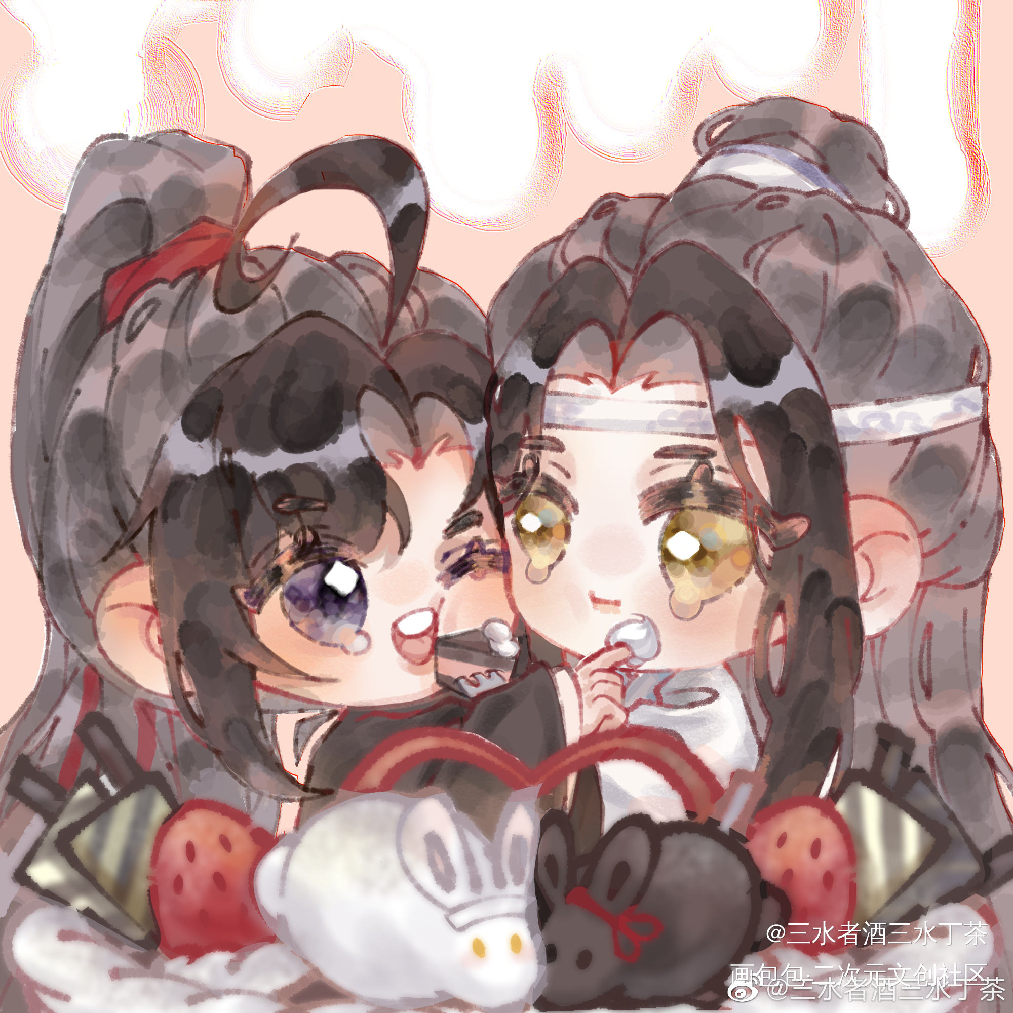 生日忘羡_魔道祖师忘羡Q版绘画作品