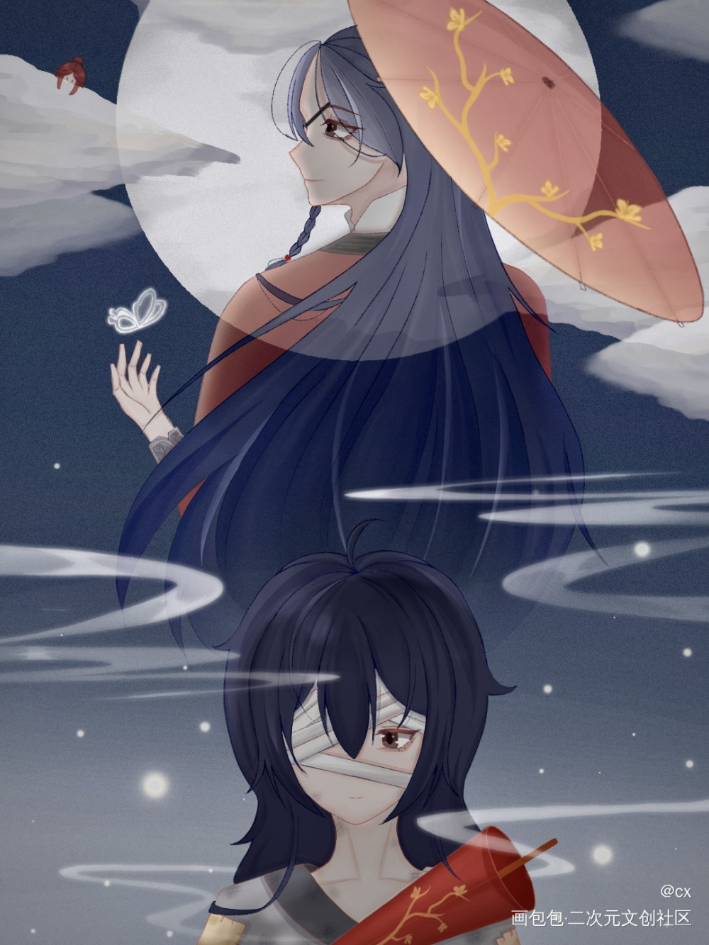 城主贺图_天官赐福花怜绘画作品