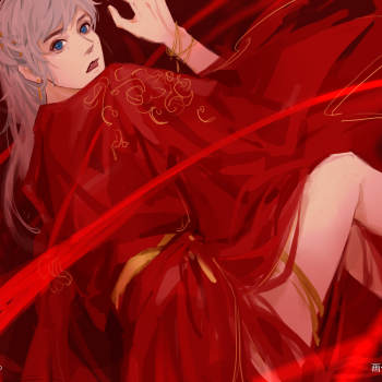 时运大好_俊哲浪浪钉张哲瀚厚涂插画同人天昭锦鲤庄主梦幻新诛仙绘画