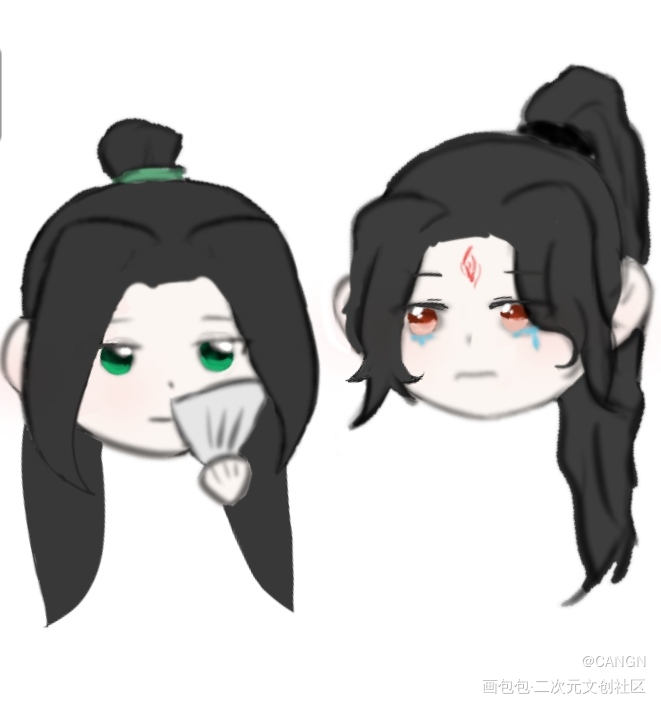 冰秋╰(*´︶`*)╯_人渣反派自救系统冰秋Q版墨香铜臭绘画作品