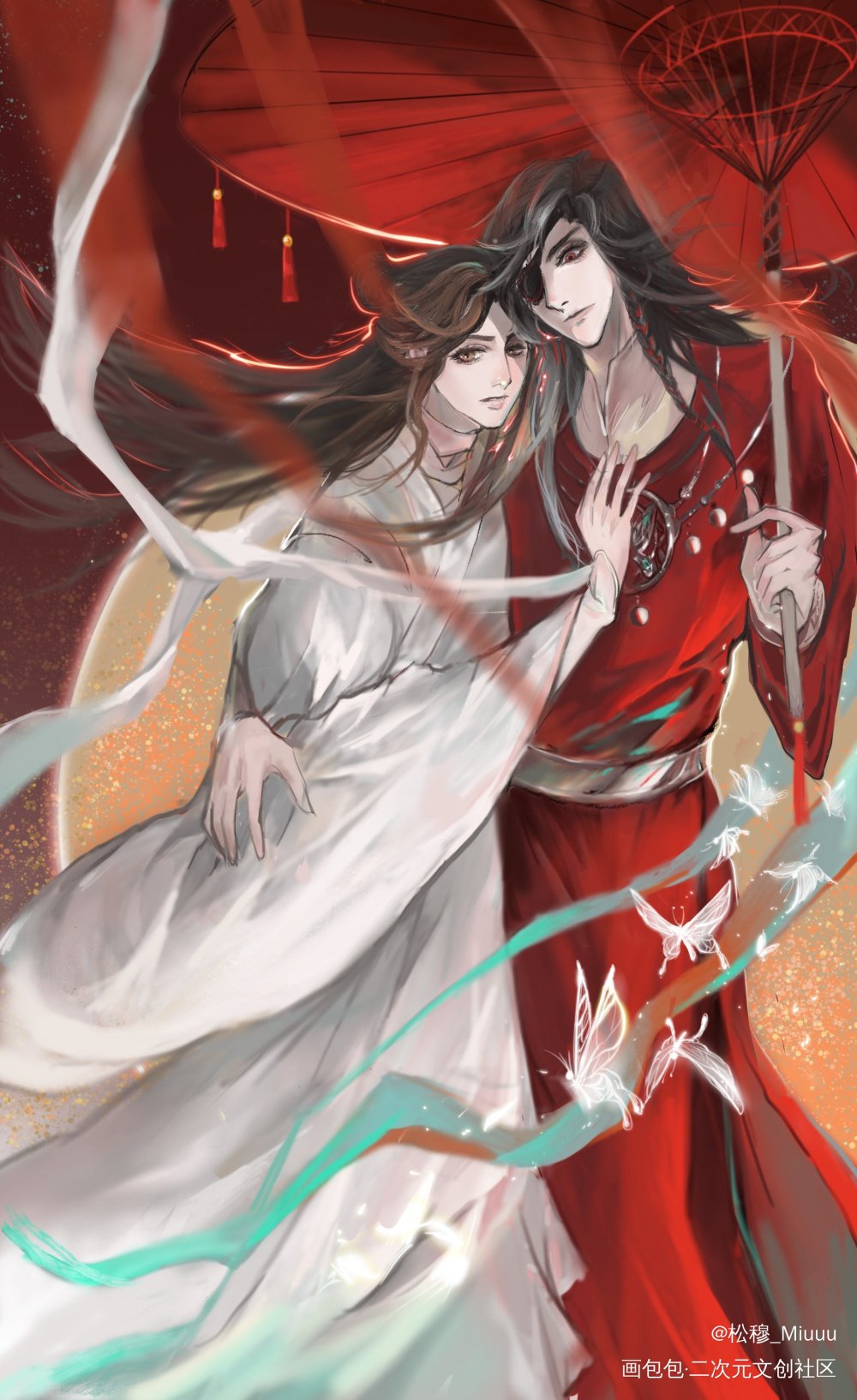 天官赐福  花怜_天官赐福绘画作品
