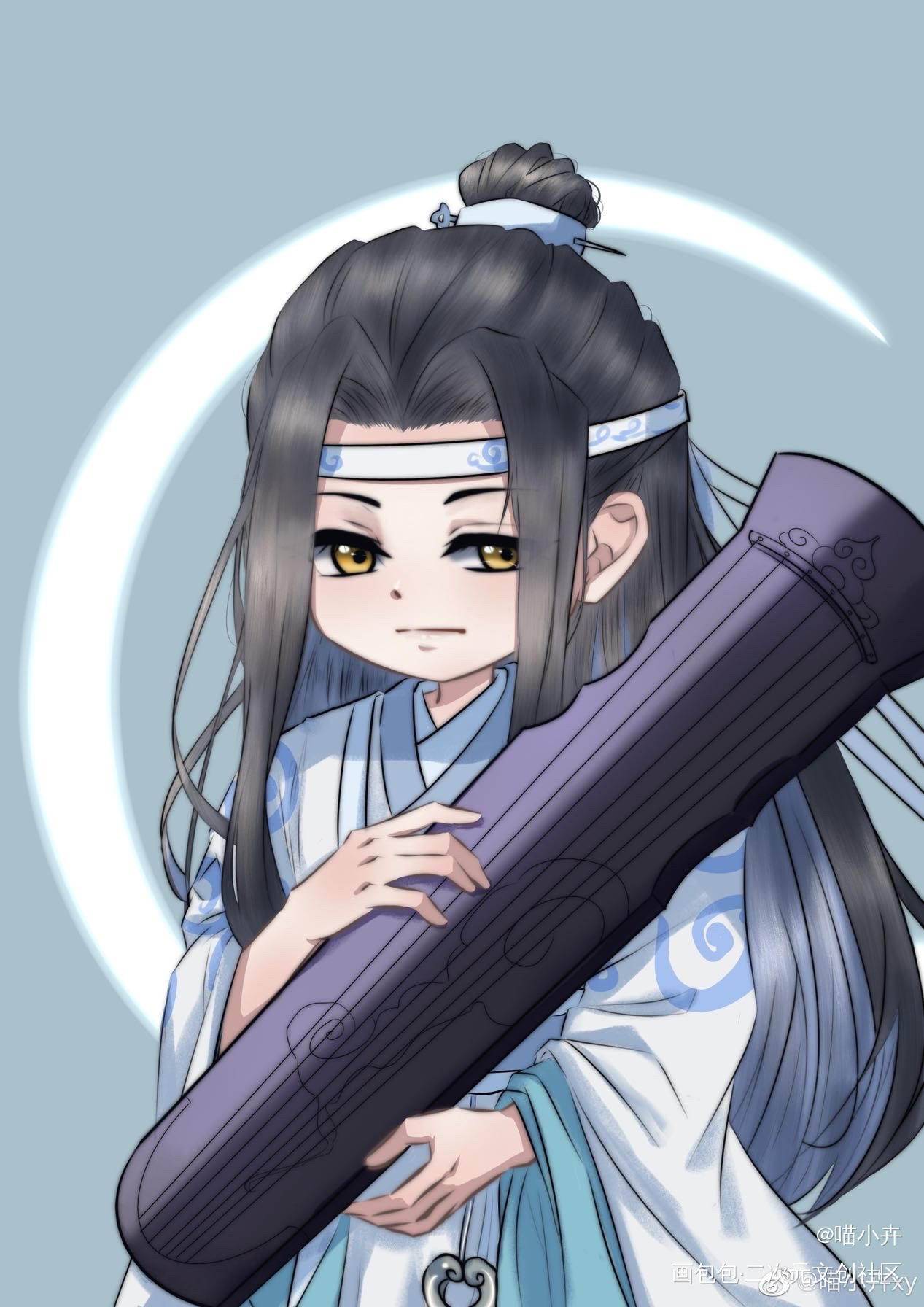 魔道祖师_魔道祖师金凌晓星尘薛洋江澄蓝忘机魏无羡古风Q版绘画作品