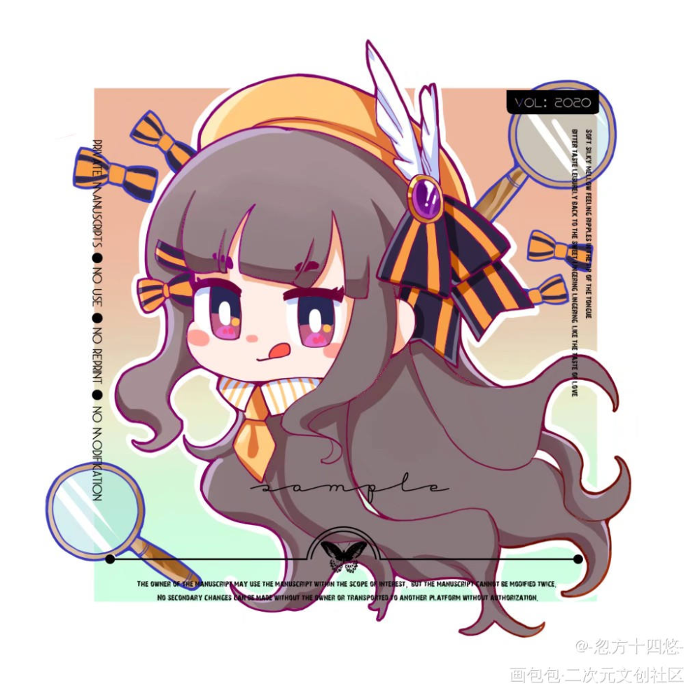 。_平涂Q版原创oc绘画作品