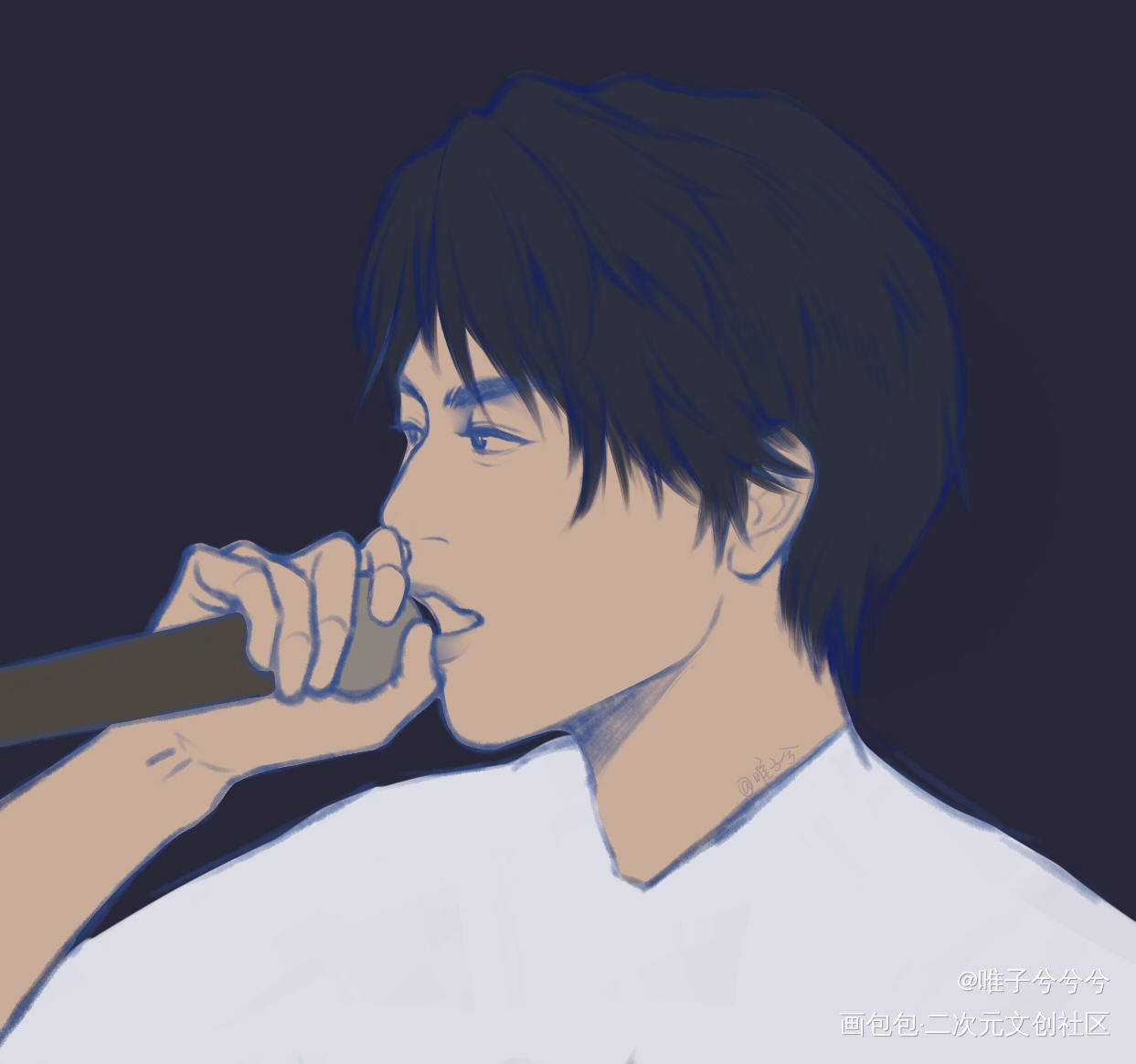 画了动物组_中国boy平涂某幻某幻君摸鱼绘画作品