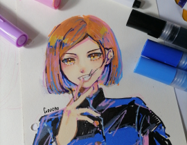 钉崎野蔷薇_绘画作品