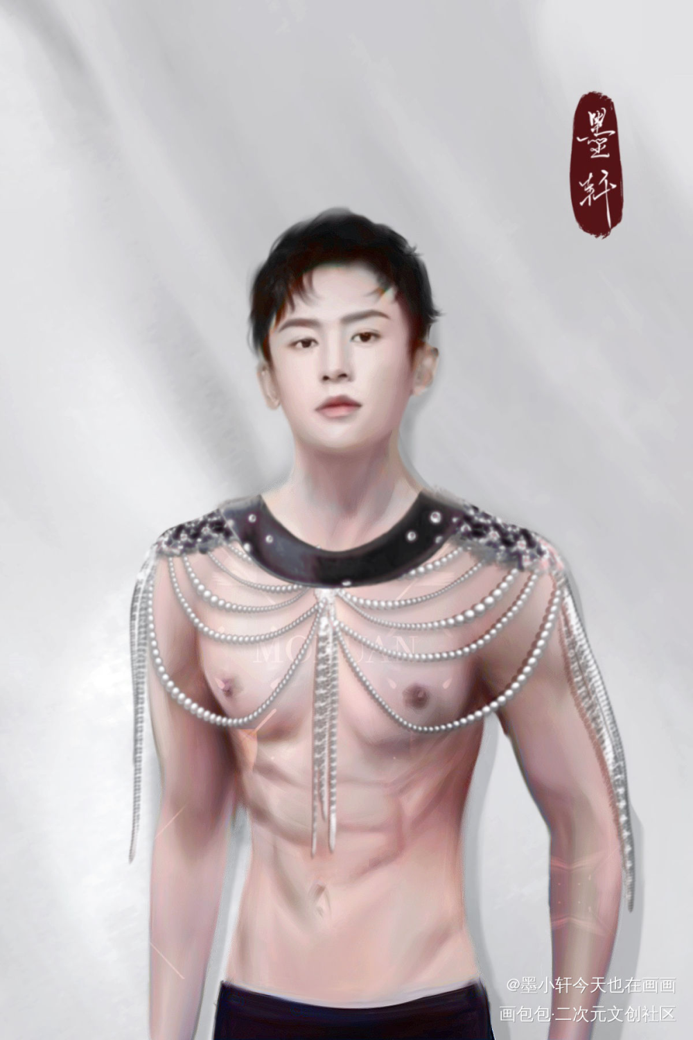 【画】老婆版_山河令浪浪钉温周厚涂原创绘画作品