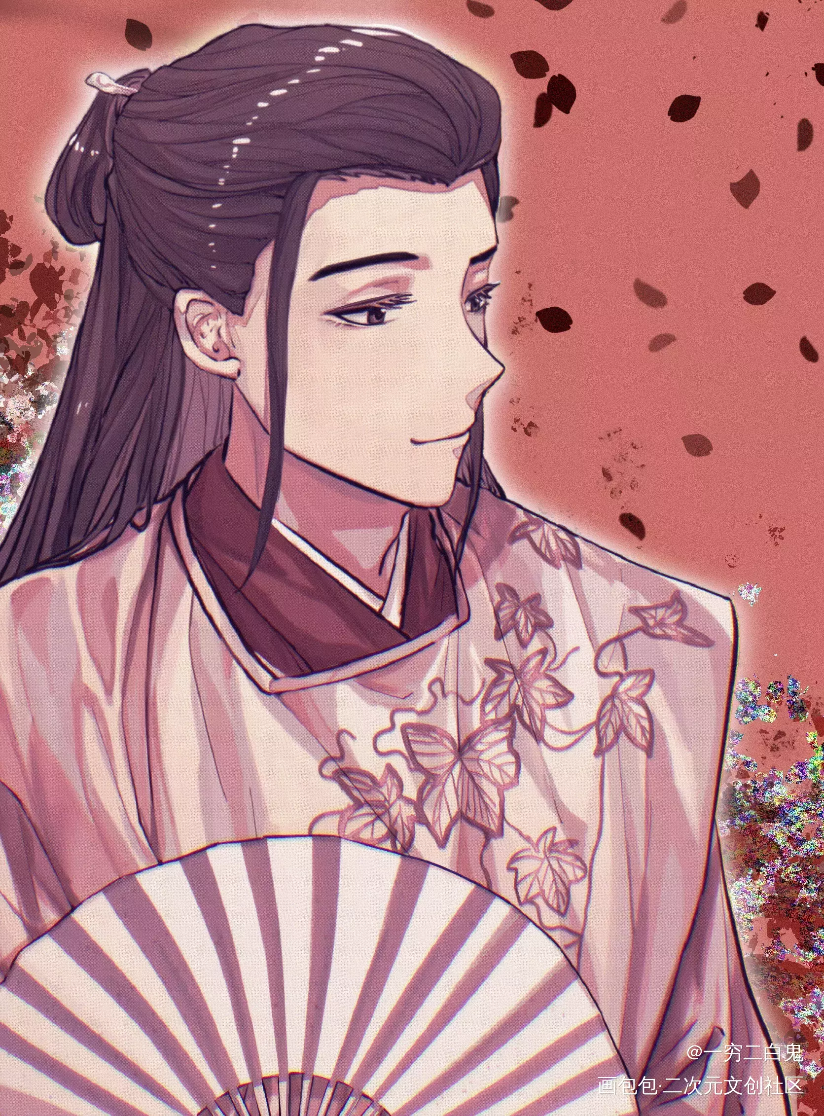 天涯孤鸿，无根行客_山河令古风同人绘画作品