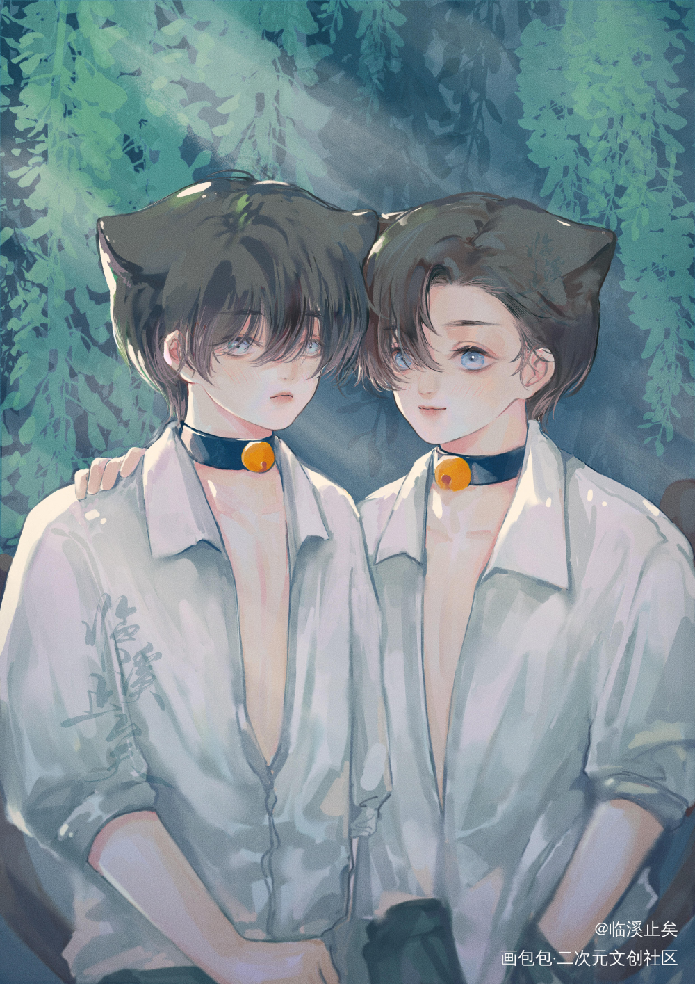猫咪小男孩_你却爱着一个傻逼188男团李简李玉简隋英插画同人你却爱着一个sb水千丞绘画作品