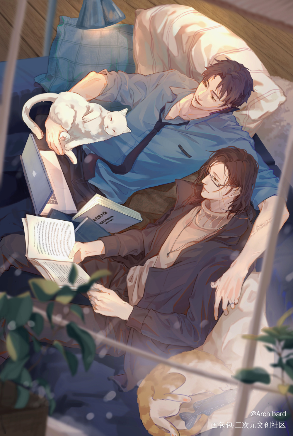 _默读绘画作品