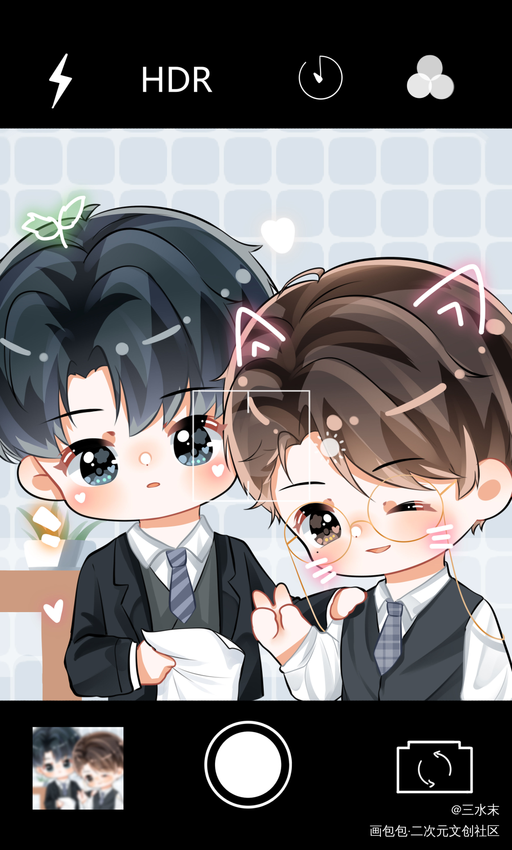 “咔擦”_一级律师燕绥之顾晏木苏里绘画作品