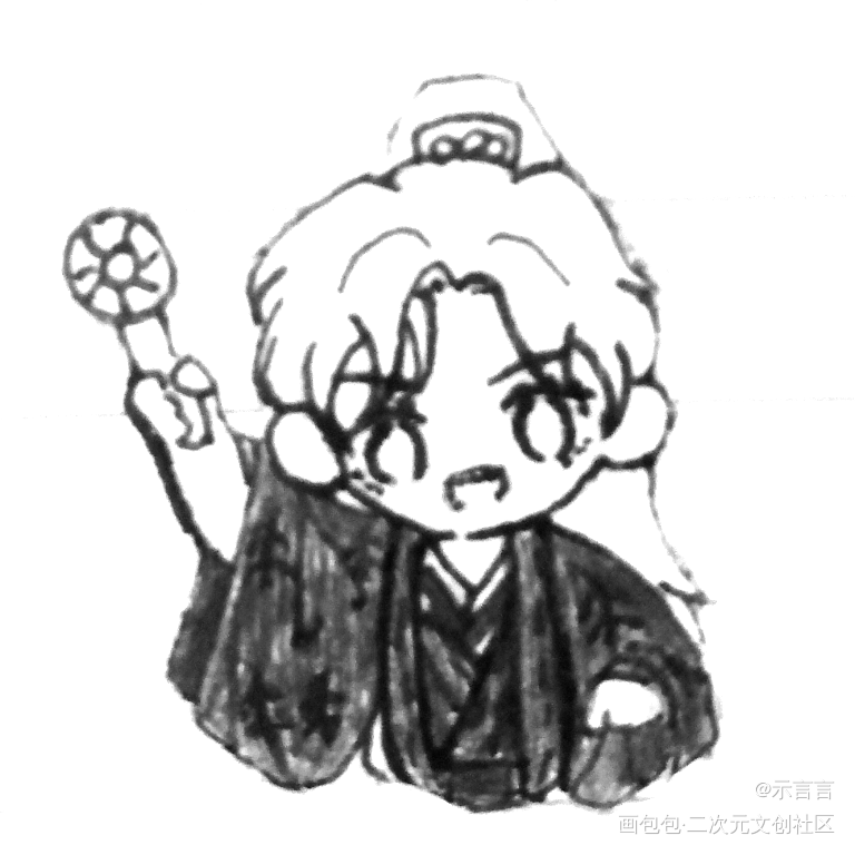 奇迹温周草稿_山河令Q版同人绘画作品