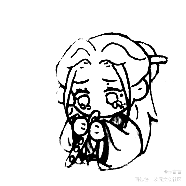 奇迹温周草稿_山河令Q版同人绘画作品