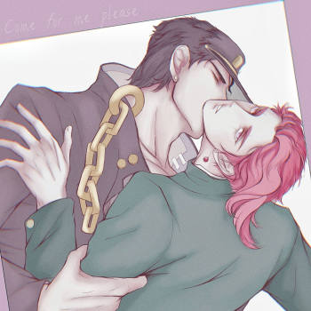 指绘【承花】敏感带之吻_jojo的奇妙冒险承花空条承太郎花京院典明