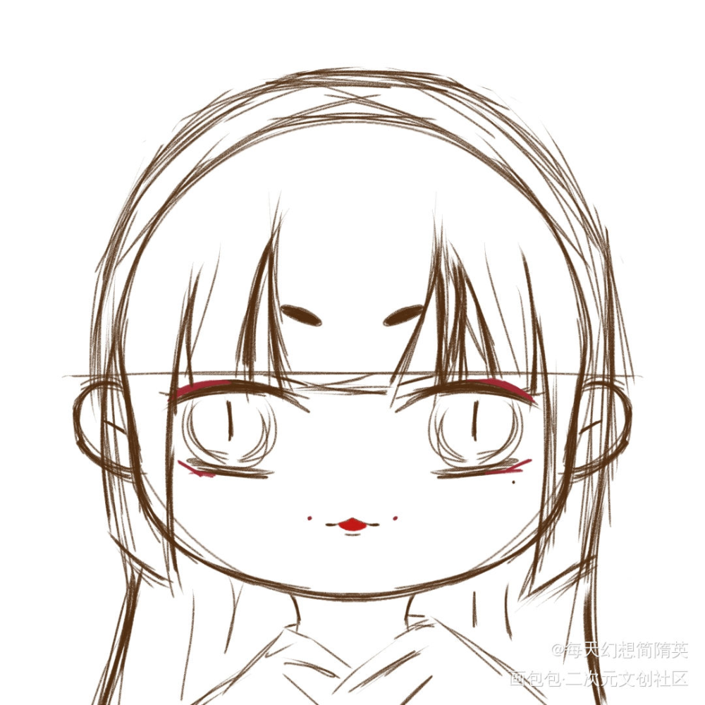 自信小孩？绘画实录_Q版oc绘画作品