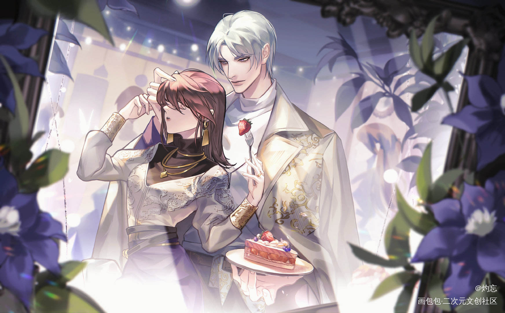 光与夜之恋_光与夜之恋查理苏齐司礼陆沉萧逸夏鸣星绘画作品