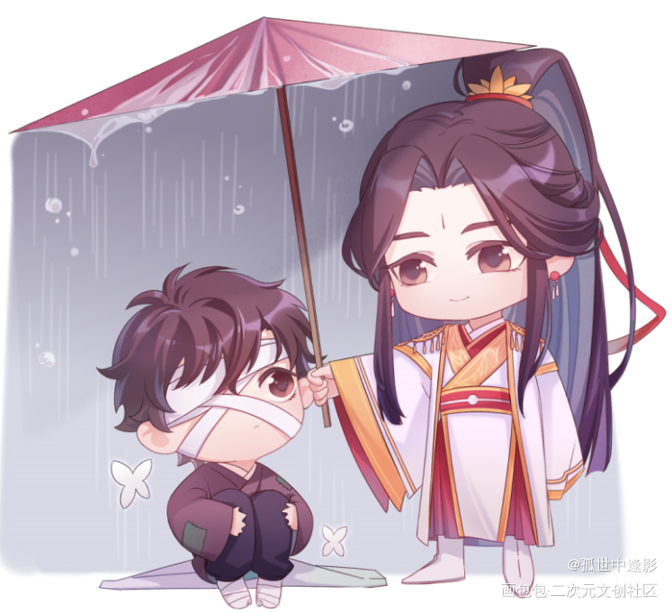 红红儿_天官赐福花怜绘画作品
