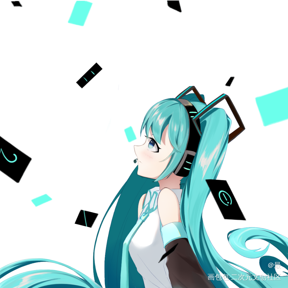 _初音未来日系同人绘画作品