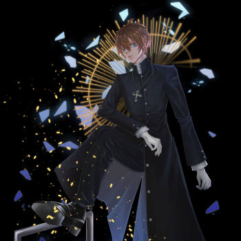 现代神父装的米歇尔_地下城与勇士米歇尔dnf绘画作品