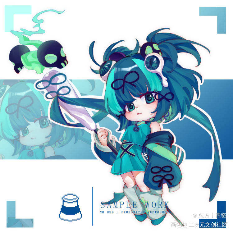 我家小孩_立绘平涂Q版原创oc绘画作品