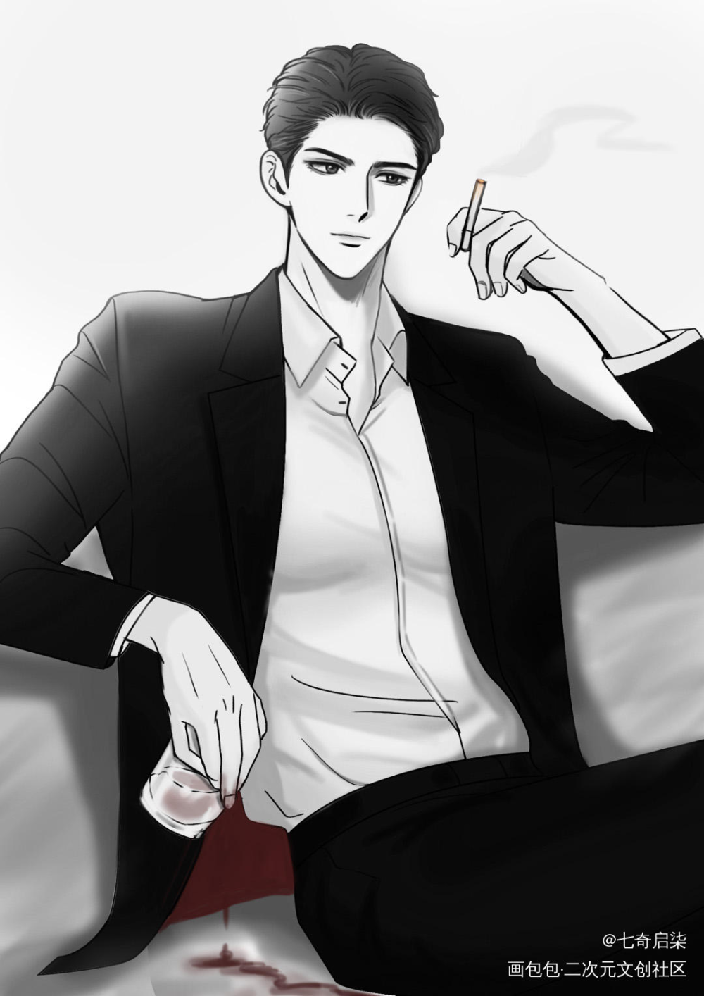 邵总_188男团群秀邵群绘画作品
