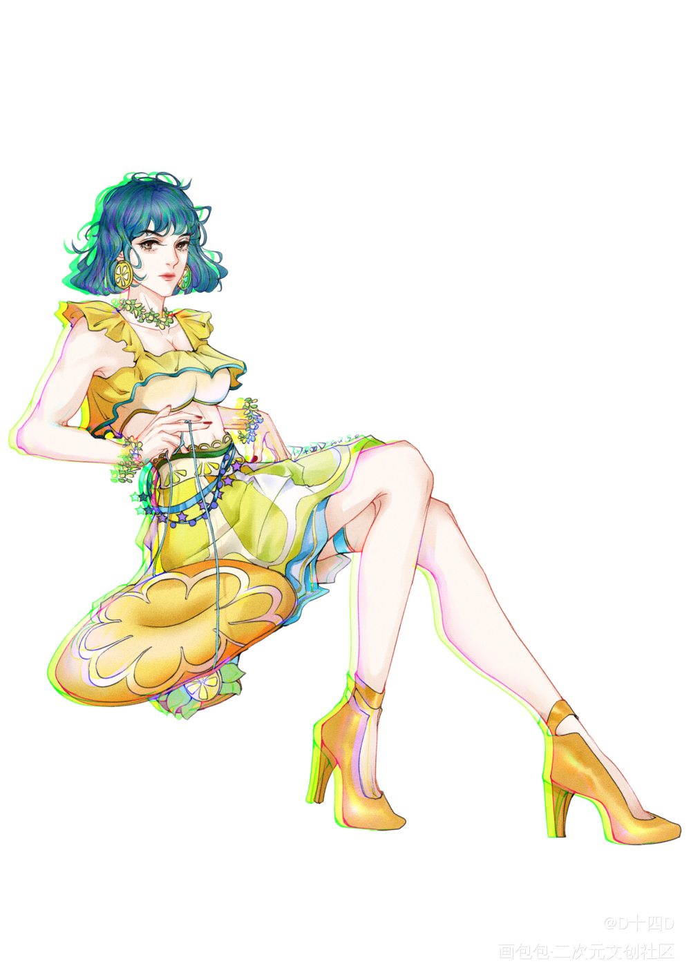 香水柠檬_和平精英立绘约稿绘画作品