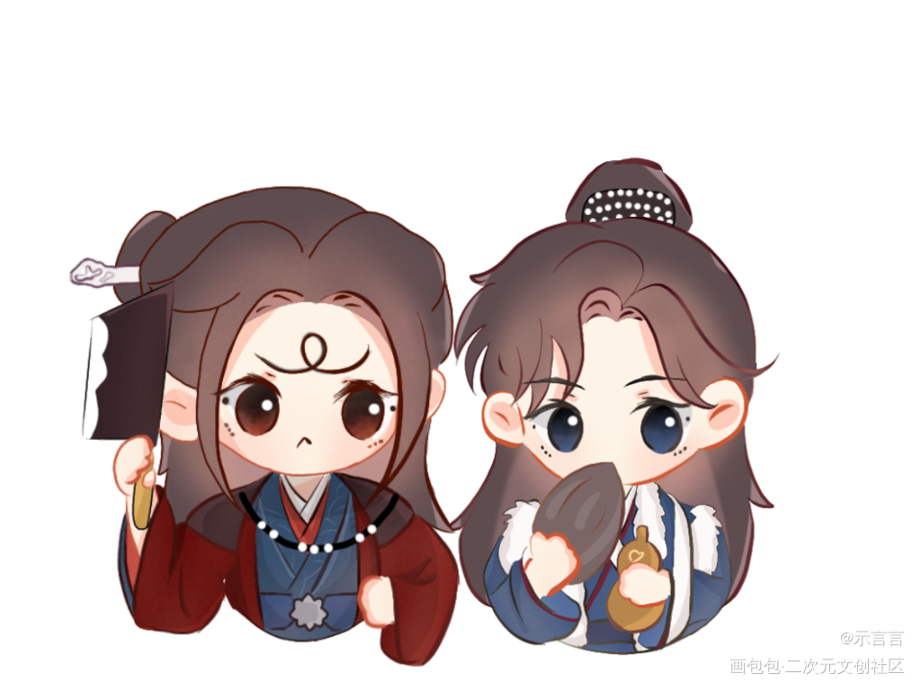 奇迹温周——无料众筹_山河令古风Q版同人绘画作品