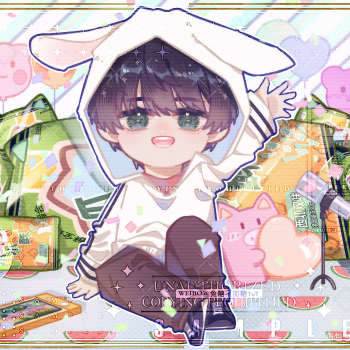 729声工场西呱双苏尚卿人设立绘平涂日系q版我要上首推头像插画同人