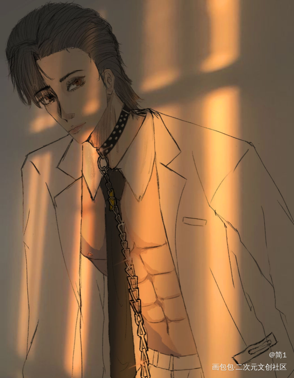 白天，夜晚_188男团简隋英绘画作品