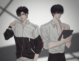 李简互换衣服_绘画作品