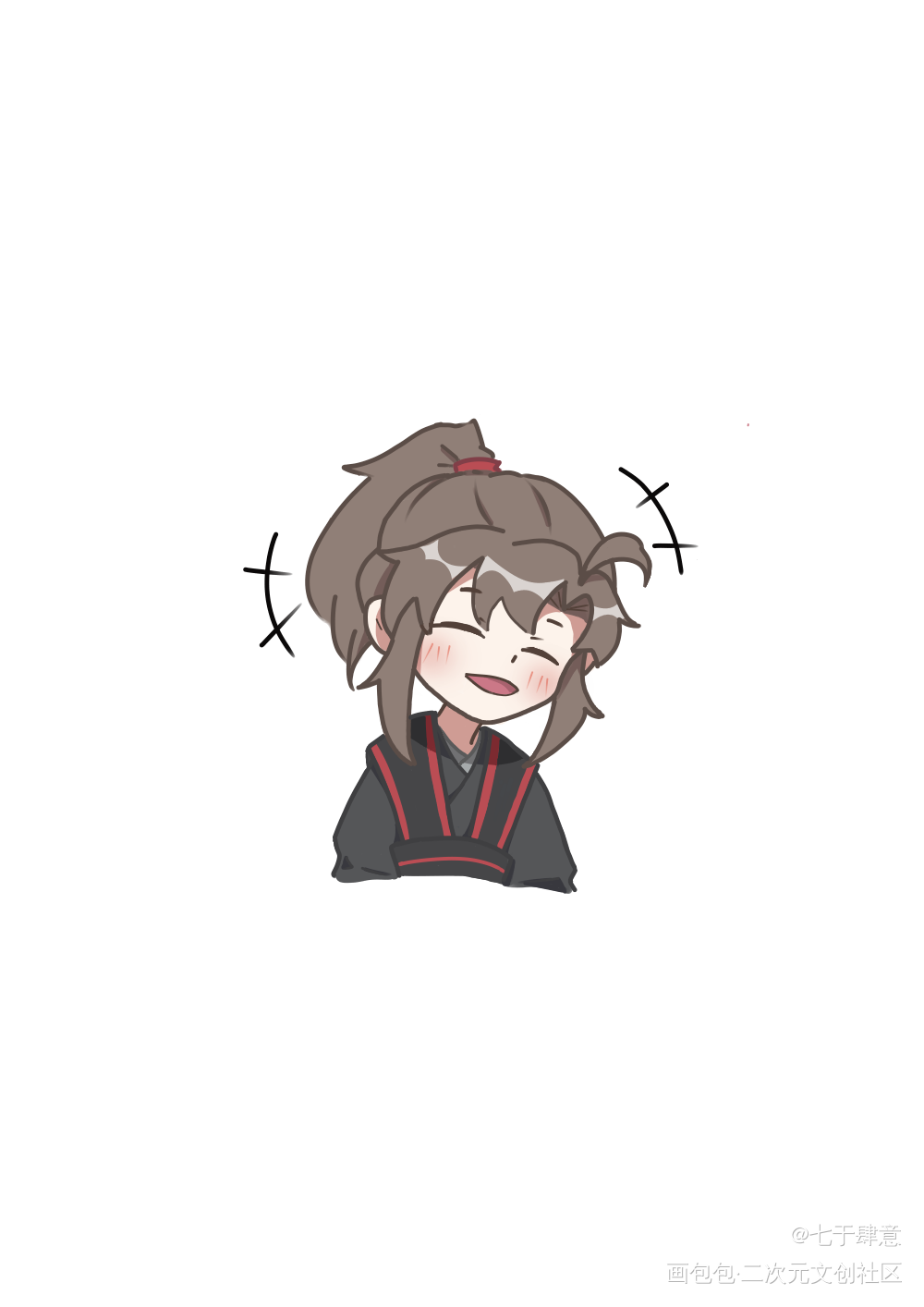 思念_魔道祖师忘羡指绘绘画作品