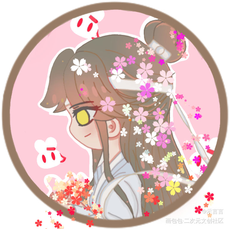 忘羡情头——老图_魔道祖师忘羡蓝忘机魏无羡Q版同人绘画作品