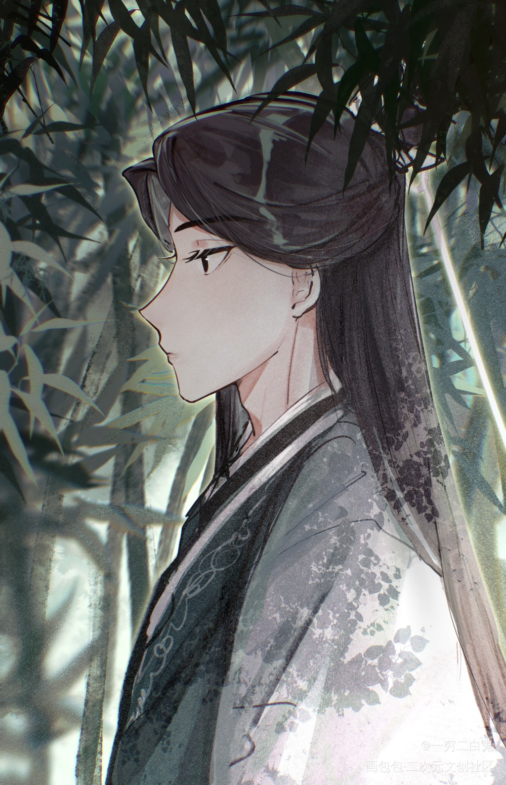 沈仙师_人渣反派自救系统沈清秋平涂插画同人绘画作品