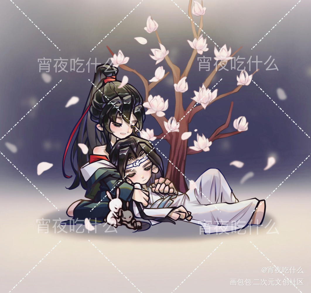 婚后生活_魔道祖师忘羡绘画作品