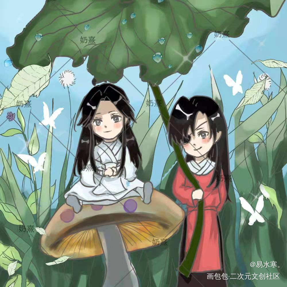 谢怜生辰吉乐_天官赐福谢怜花城绘画作品