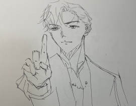 猛1是我，你有意见？_绘画作品