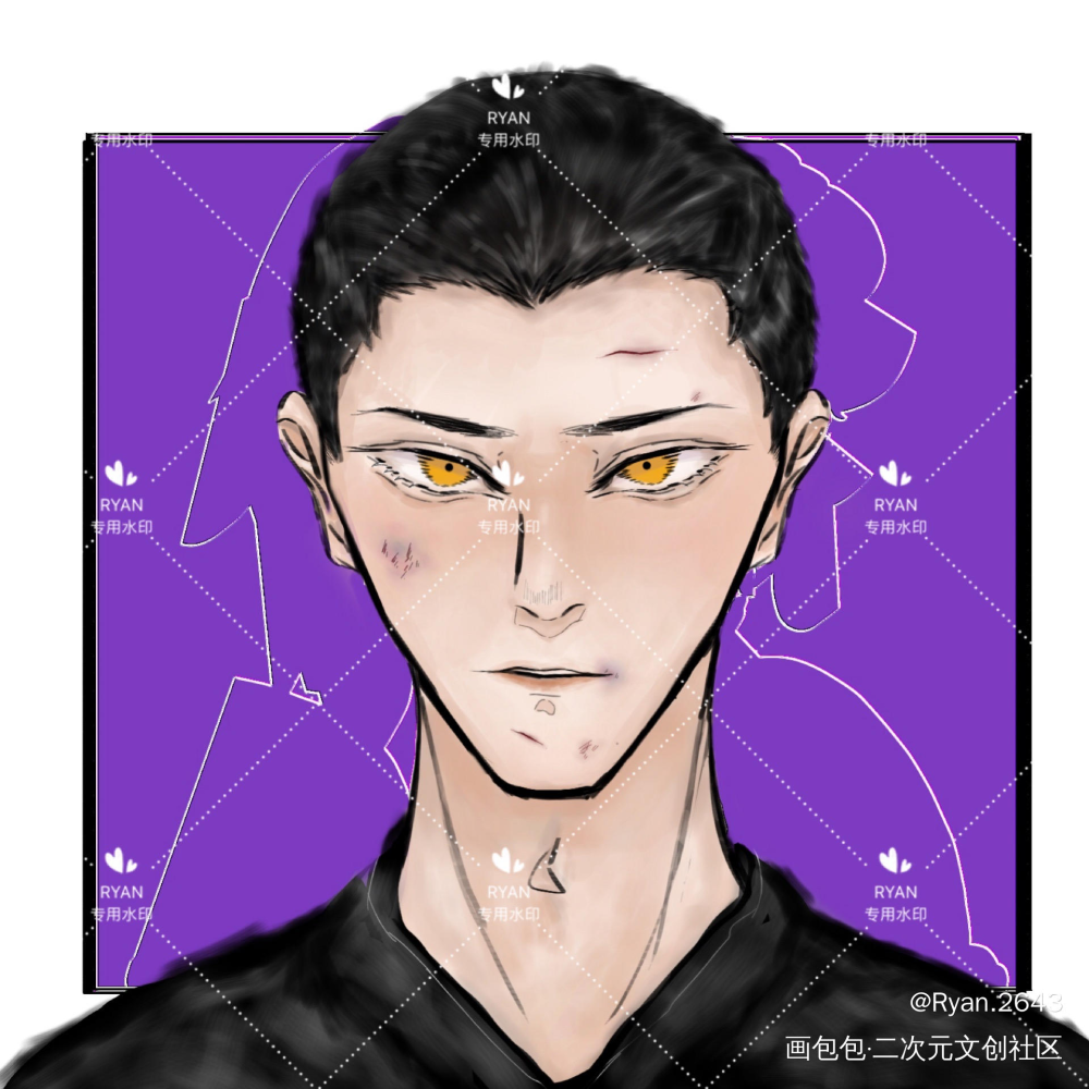 男朋友，下来吃早饭_撒野蒋丞顾飞绘画作品