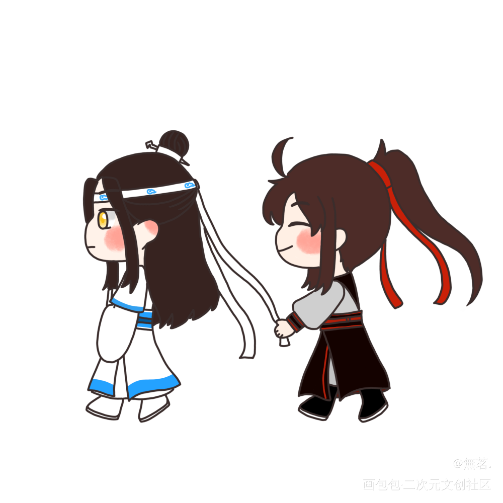 前天画的_魔道祖师忘羡Q版绘画作品