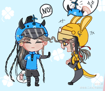 饿了么叽×美团羡——老图_魔道祖师忘羡蓝忘机魏无羡Q版同人绘画作品