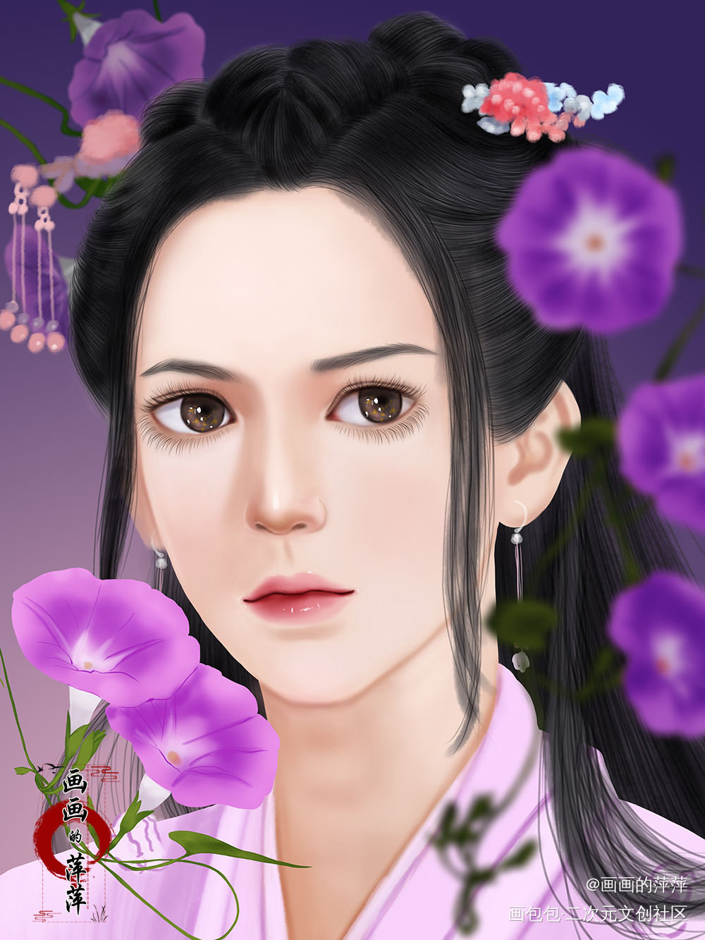 山河令 顾湘同人（最后一张了）_山河令顾湘立绘厚涂求点评我要上首推头像插画同人绘画作品