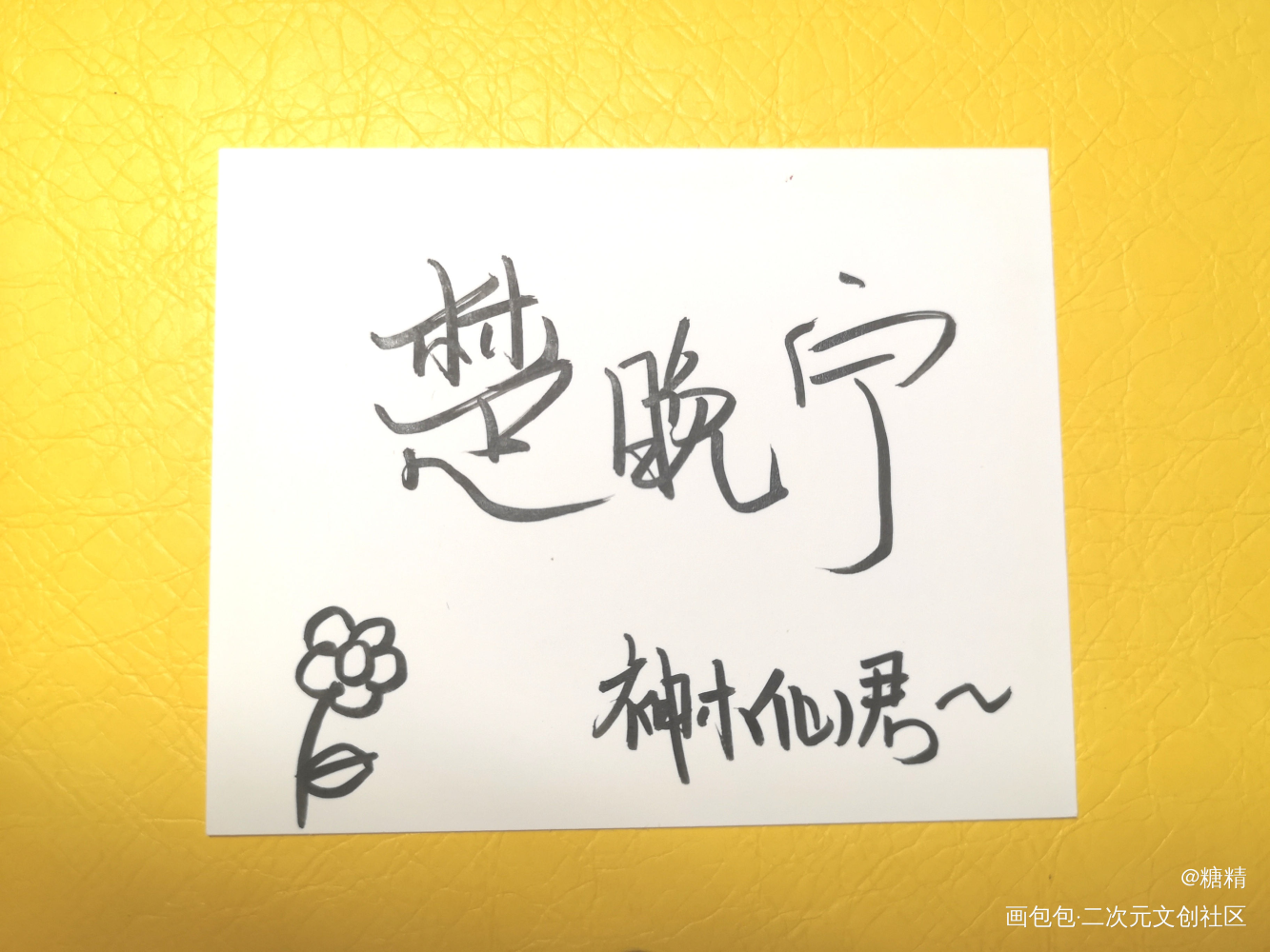 瞎写_二哈和他的白猫师尊楚晚宁我要上首推字体设计我要上首页见字如晤手写绘画作品