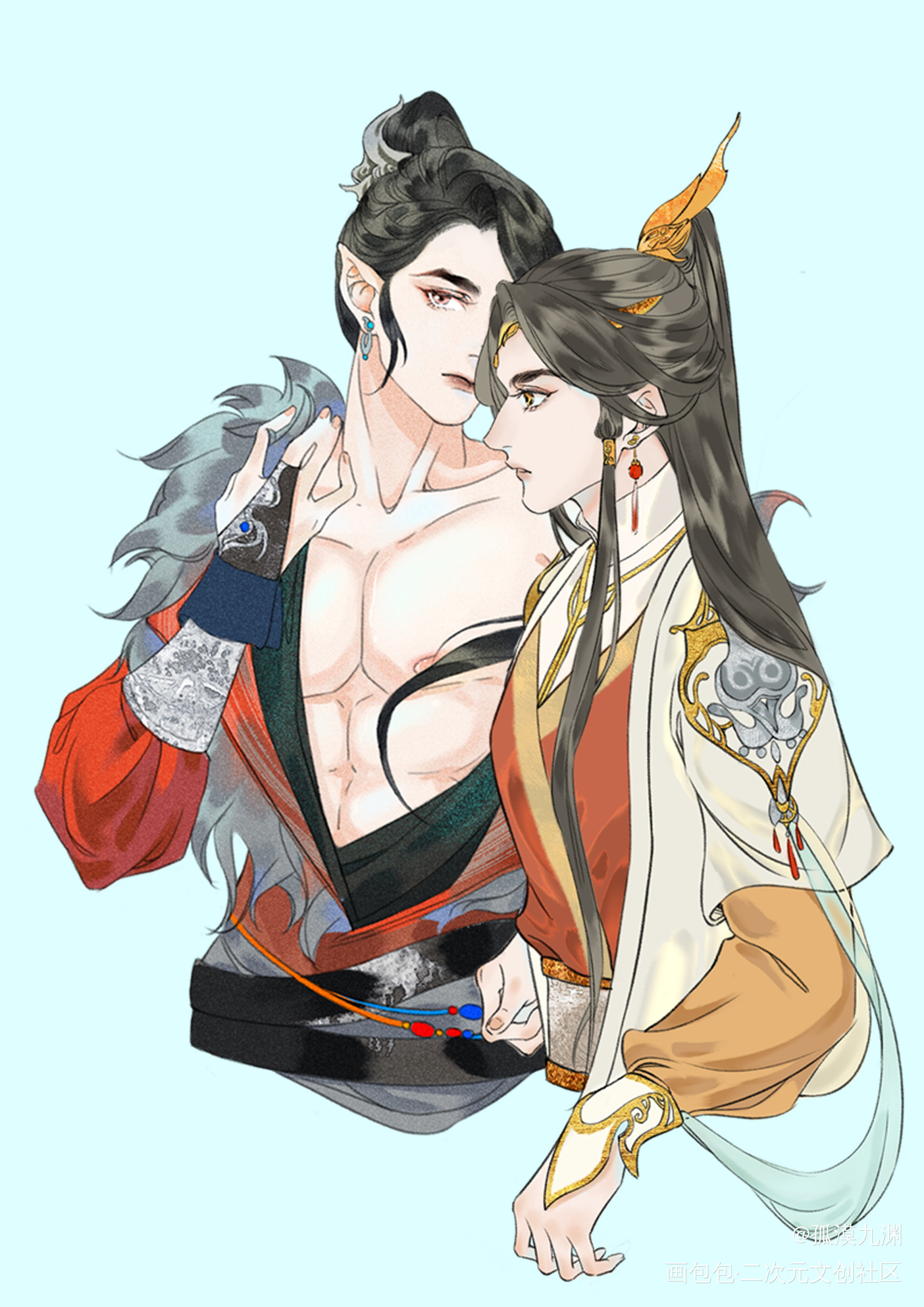 天官赐福_天官赐福花怜古风绘画作品