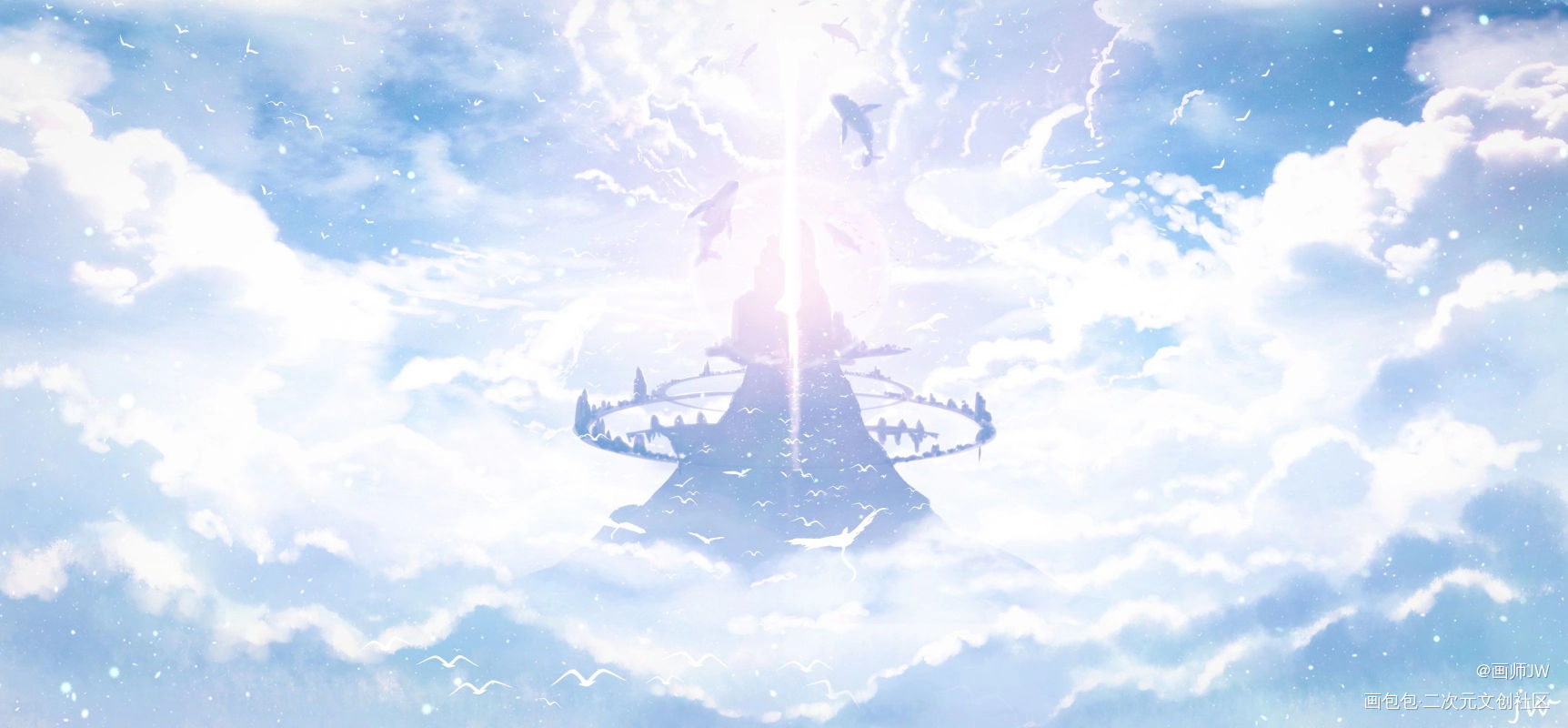 光遇_光遇厚涂日系插画板绘插画壁纸绘画原创绘画作品