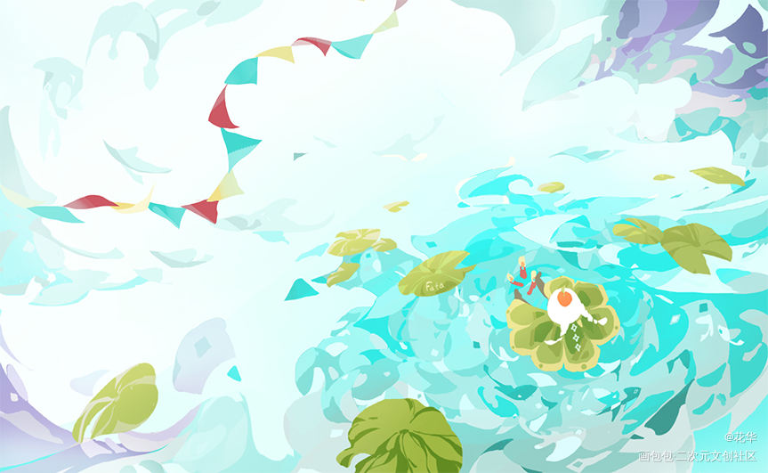 浅水里的睡莲_光遇绘画作品
