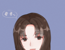 还没扎小辫儿的散发池_绘画作品