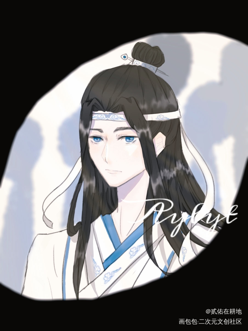 魏婴，回姑苏了，不可耽误路程。_魔道祖师忘羡蓝忘机平涂绘画作品