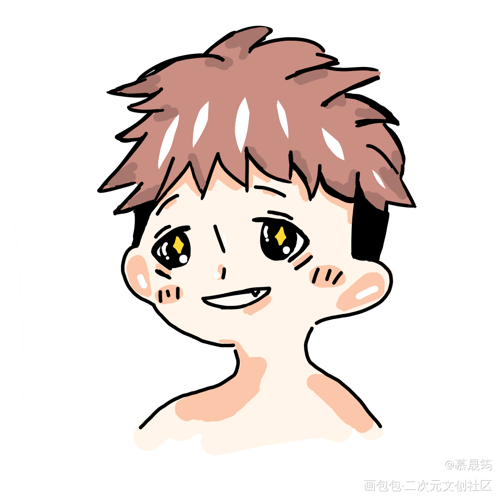 是可爱小虎_咒术回战虎杖悠仁Q版绘画作品
