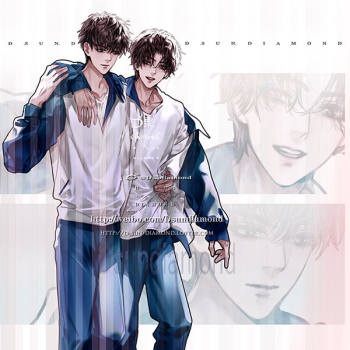 某某_某某添望盛望江添插画同人d桑diamond游乐园绘画作品